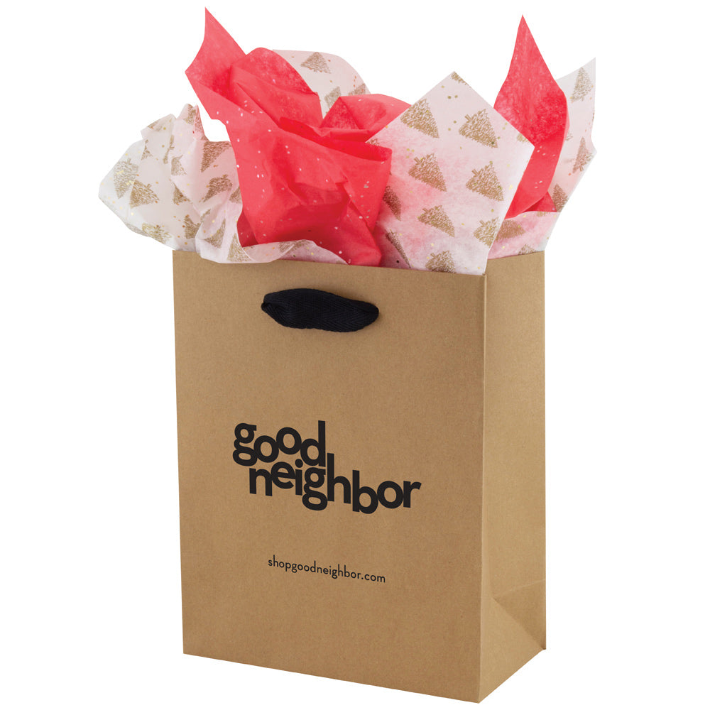 Premium Natural Kraft Eurotote Shopping Bags -Cub 8"x4"10"