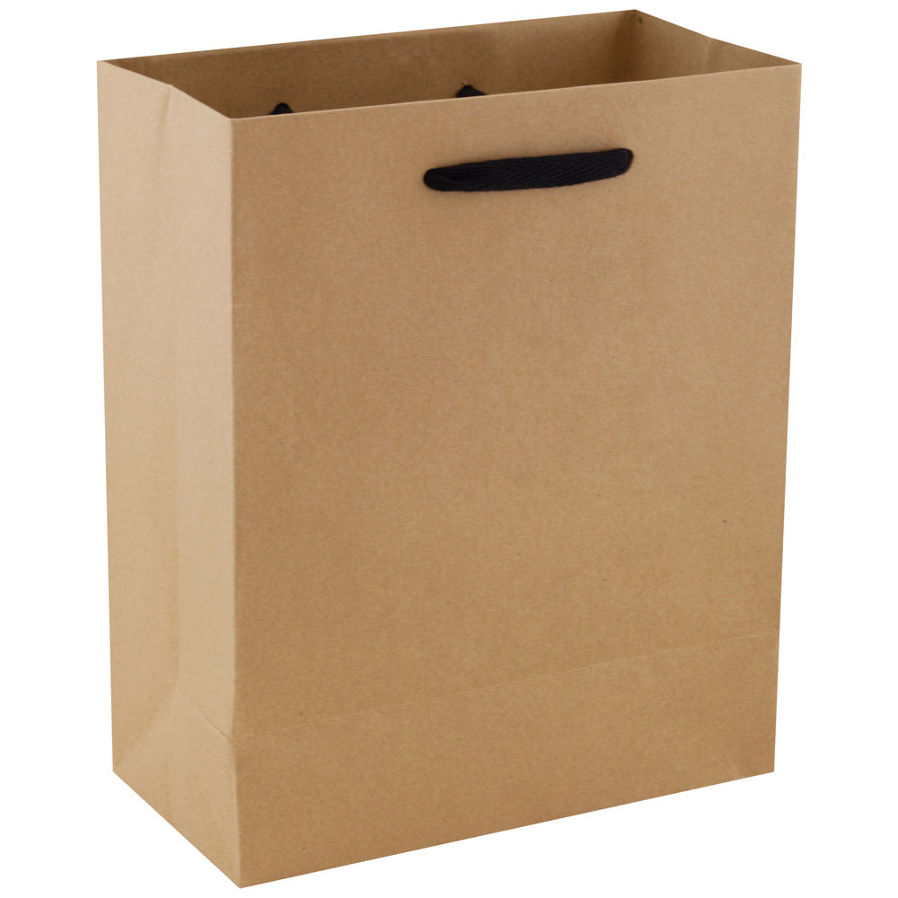 Premium Natural Kraft Eurotote Shopping Bags -Cub 8"x4"10"