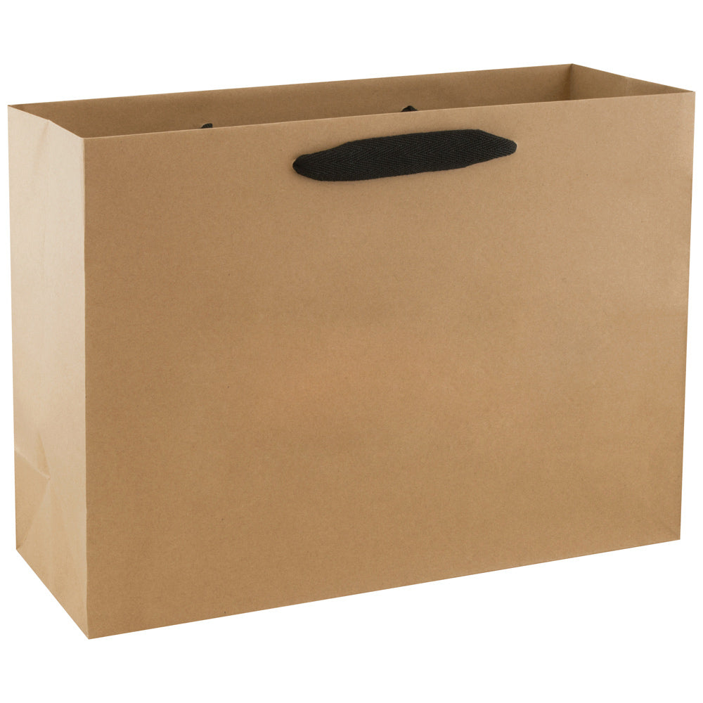 Natural Kraft shopping bags with rope handle