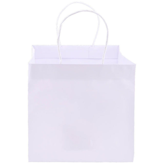 Large White Kraft Takeout Restaurant Shopping Bags