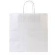 White Kraft Paper Shopping Bags with Handles