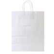 White Kraft Paper Shopping Bags with Handles
