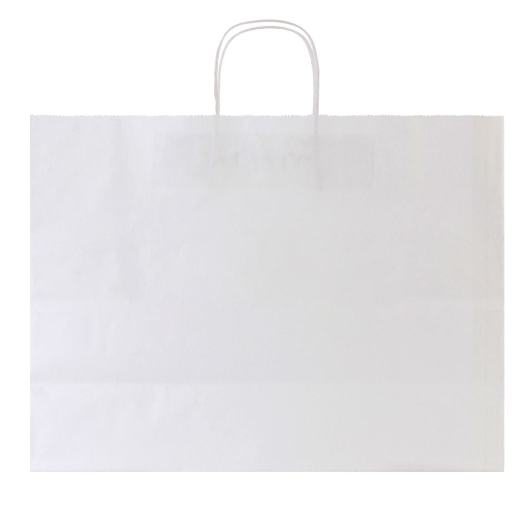 Large White Kraft Gift Shopping Bags