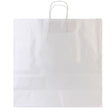 Large White Kraft Paper Shopping Bags