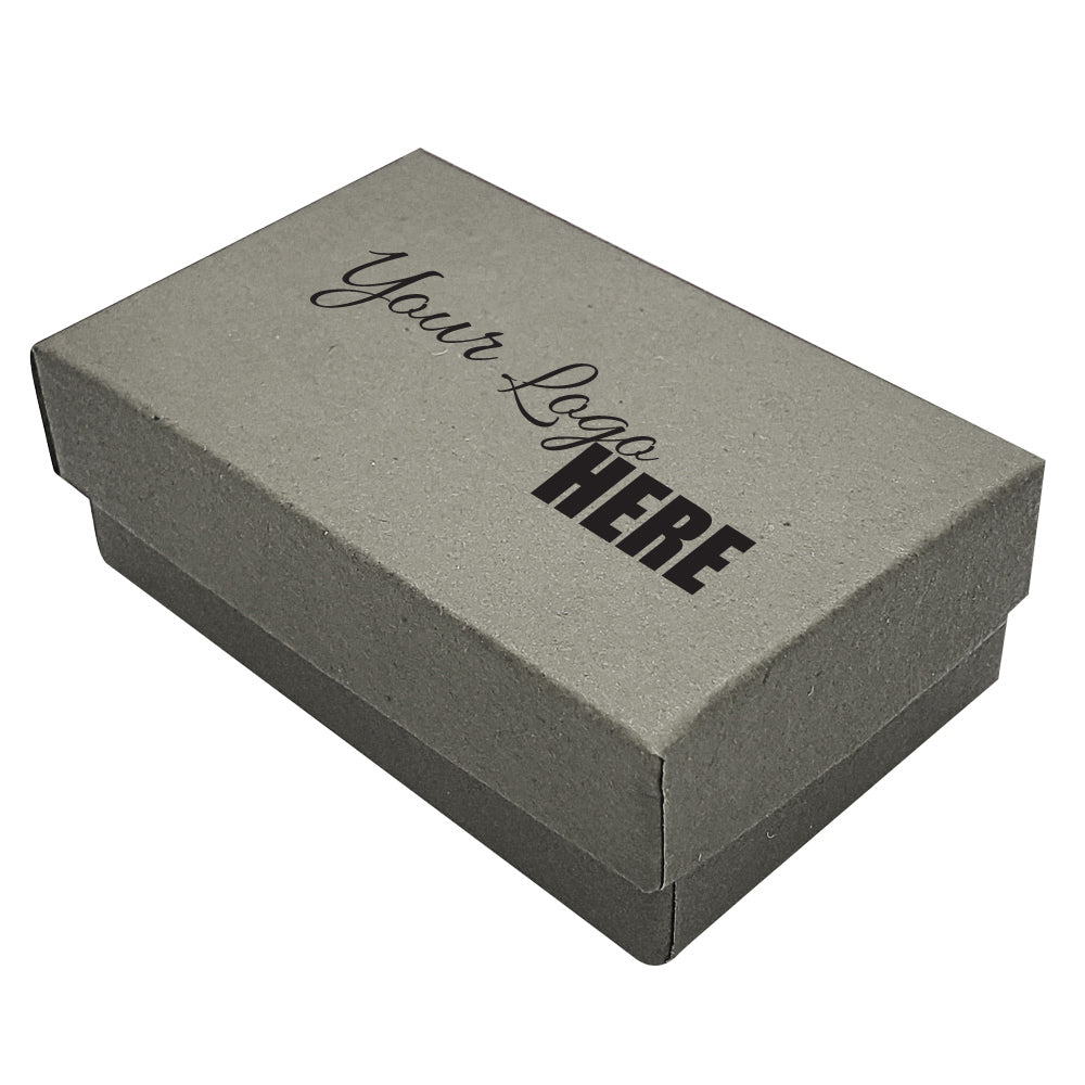 Premium Slate Grey Cotton Filled Jewelry Gift Boxes #21