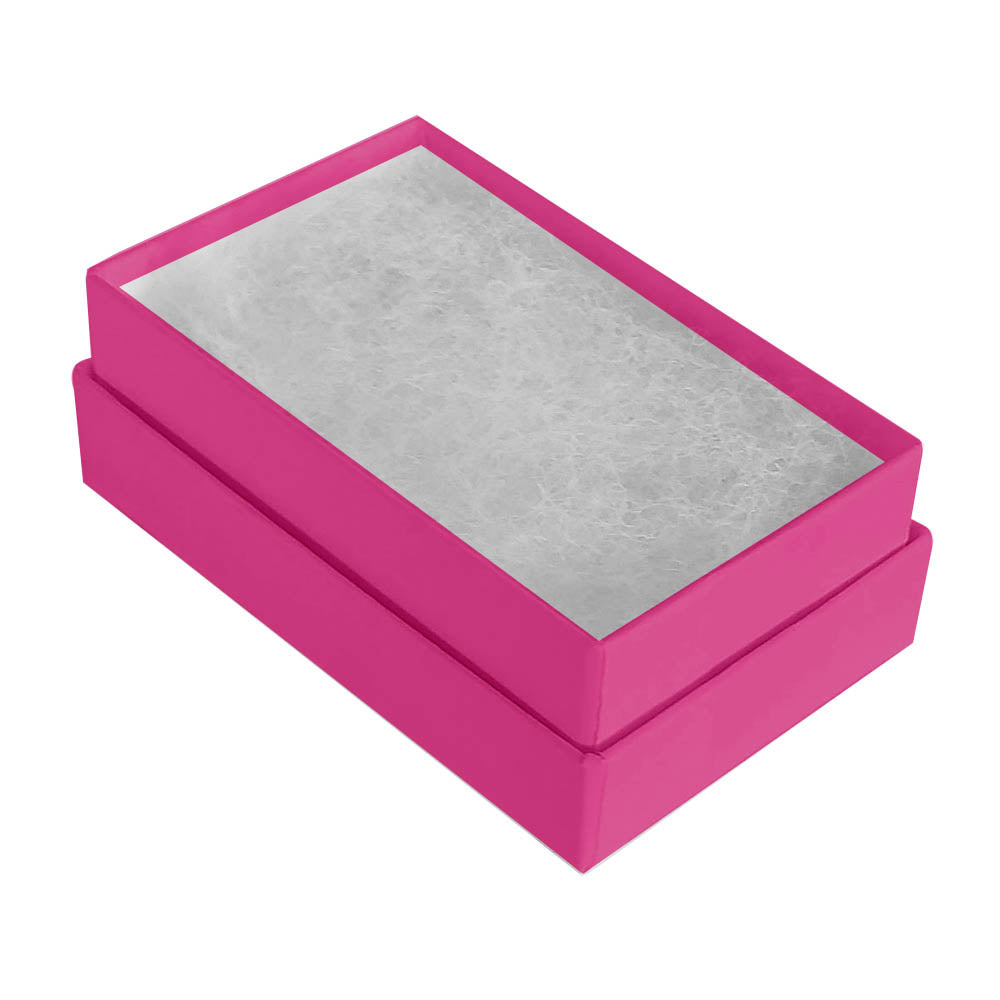 Hot Pink Cotton Filled Jewelry Gift Boxes #21