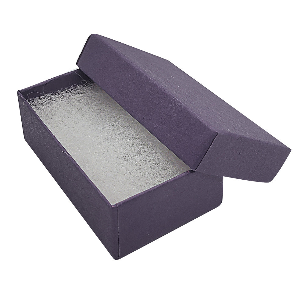 Premium Deep Purple Cotton Filled Jewelry Gift Boxes #21