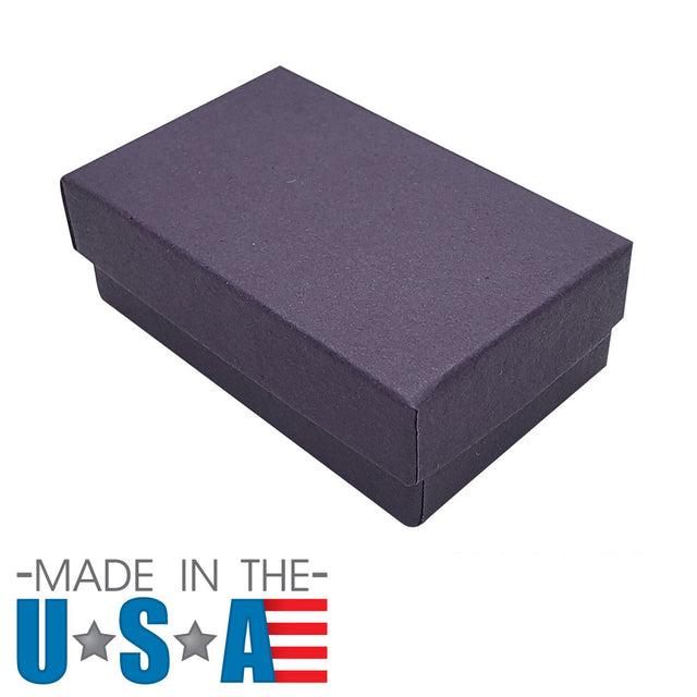 Premium Deep Purple Cotton Filled Jewelry Gift Boxes #21