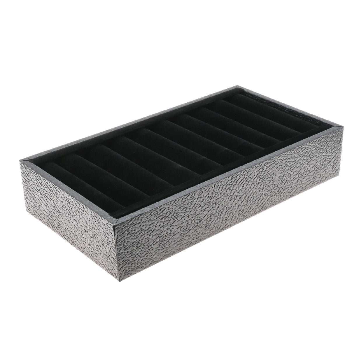 Black Leatherette 9-Slot Bangle Display Tray