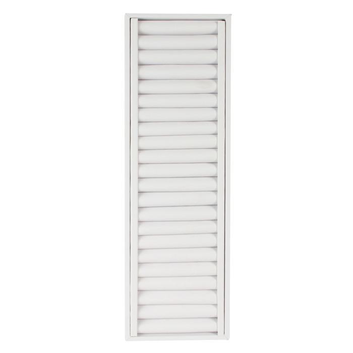 White Leatherette 21 Slot Jewelry Bangle Display Tray