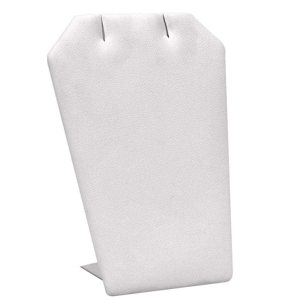 White Leatherette Jewelry Earring / Pendant Display Stand