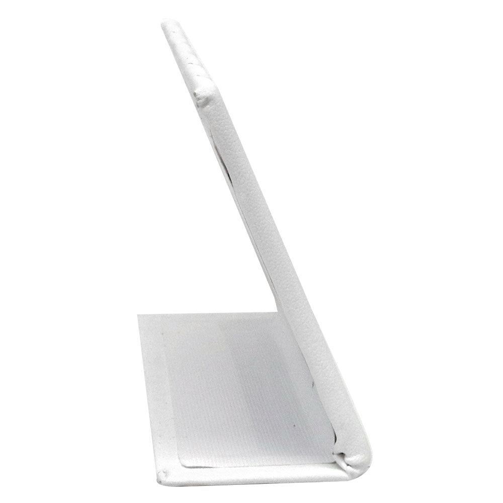 White Leatherette Jewelry Earring / Pendant Display Stand, Holds 3 Pairs