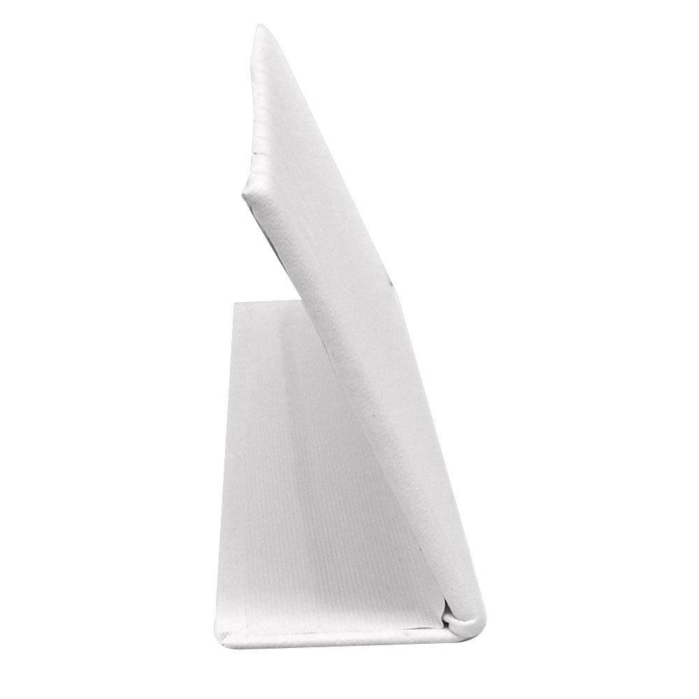 Long White Leatherette Jewelry Earring / Pendant Display Stand, Holds 6 Pairs