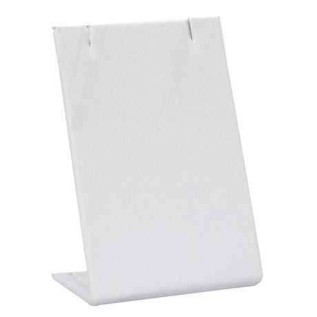 White Leatherette Jewelry Earring / Pendant Display