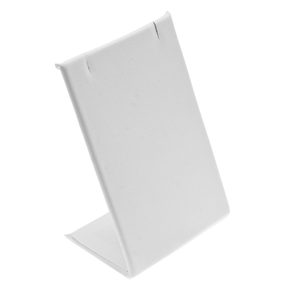 White Leatherette Jewelry Earring / Pendant Display