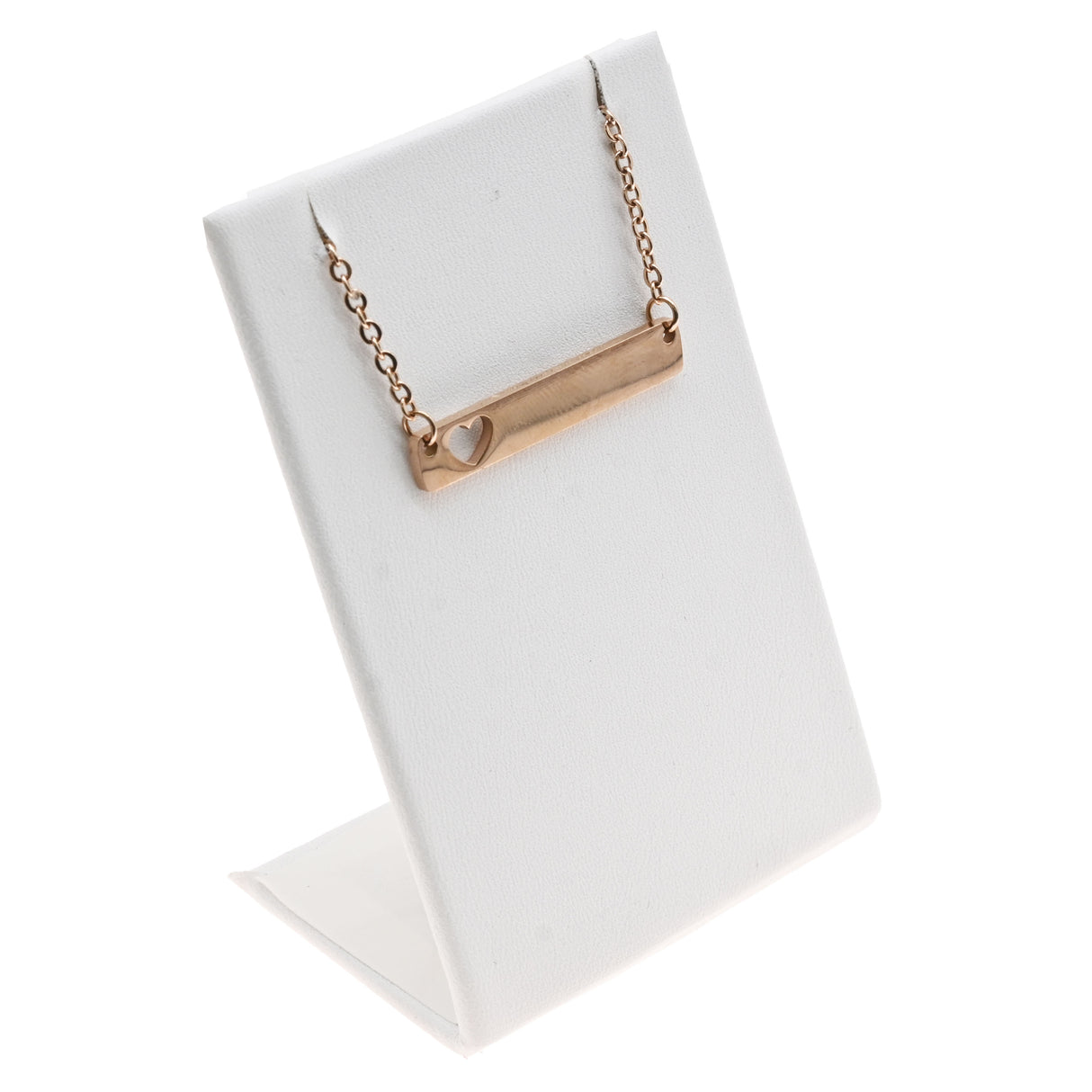 White Leatherette Jewelry Earring / Pendant Display