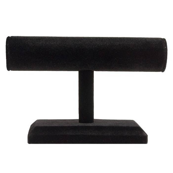 Black Velvet Jewelry Bracelet / Watch / Bangle T-Bar