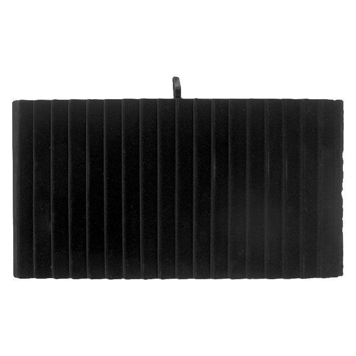 Full Size Black Velvet 18 Slot Jewelry Bracelet Tray Liner Insert