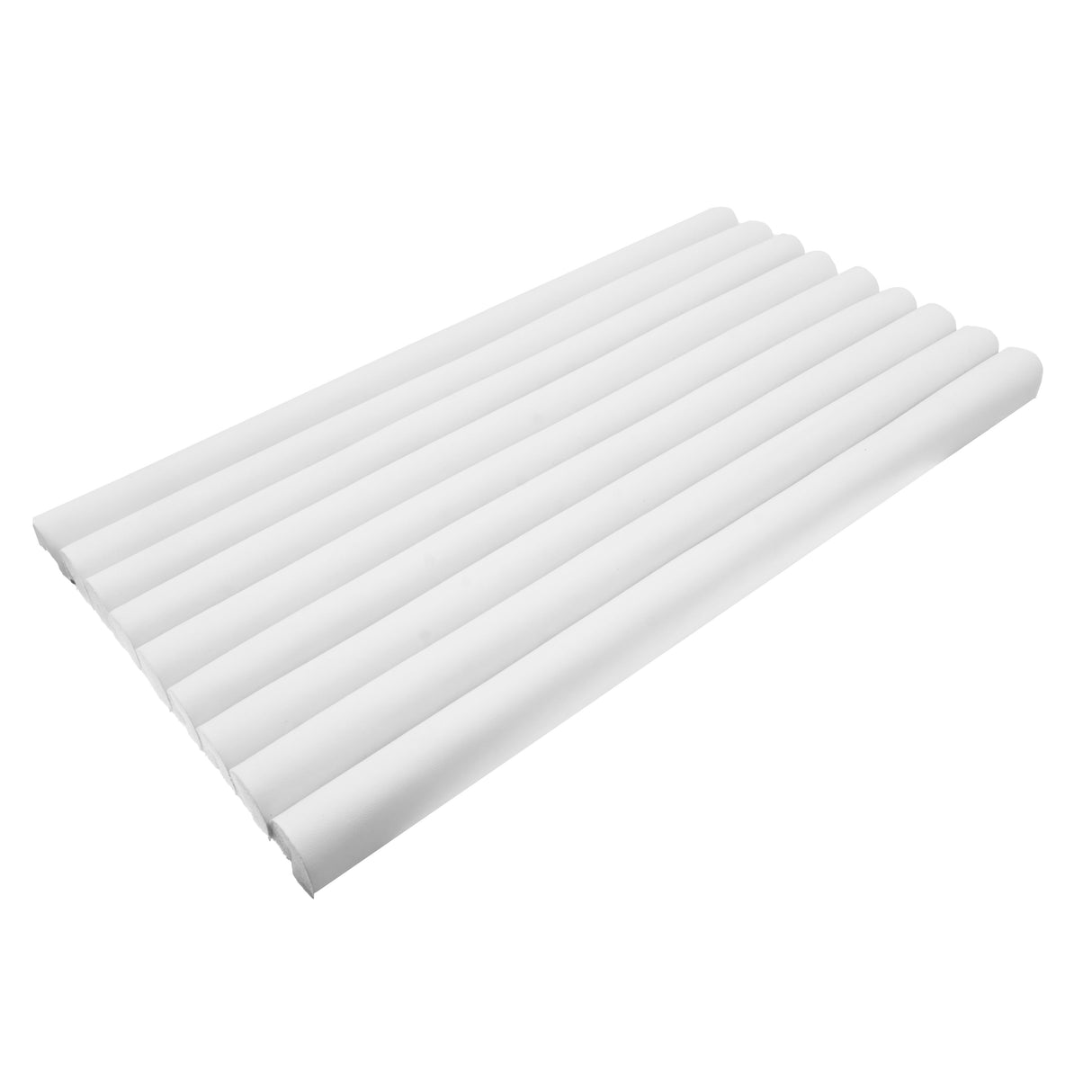 White Leatherette Ring Display Tray Insert - 8 Rows