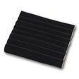 Tufted Black Leatherette Jewelry Ring Tray Liner, Half Size