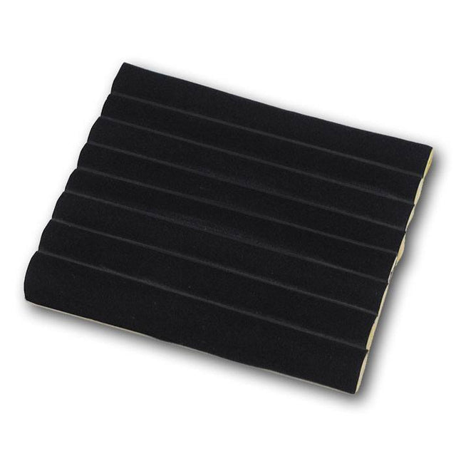 Black Velvet Tufted Half Size Jewelry Ring Insert Tray Liner