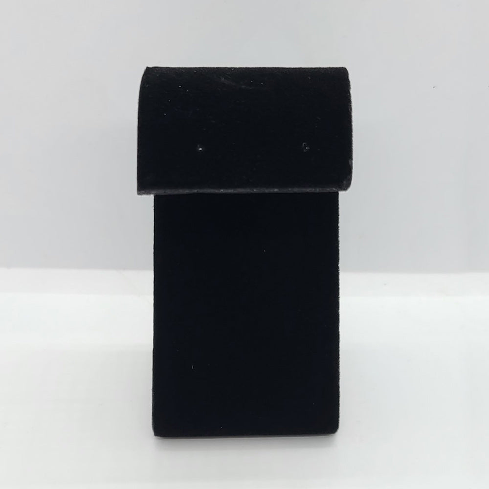 Curved Black Velvet Jewelry Earring Display Stand, 2-1/4" Tall