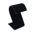 Curved Black Velvet Jewelry Earring Display Stand, 2-1/4" Tall