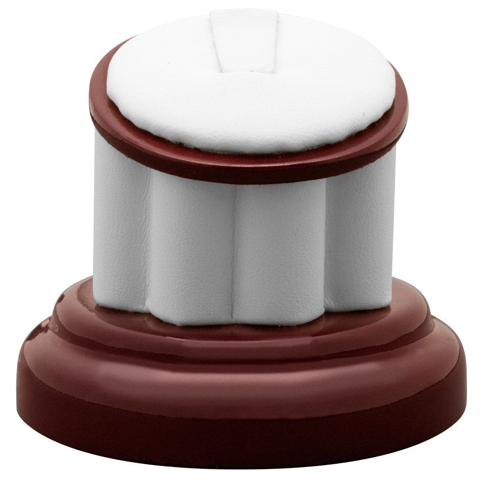 Red Rosewood Jewelry Ring Display Stand, 2" Tall