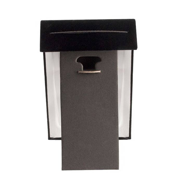 Black Velvet Standing Jewelry Bracelet Display Ramp