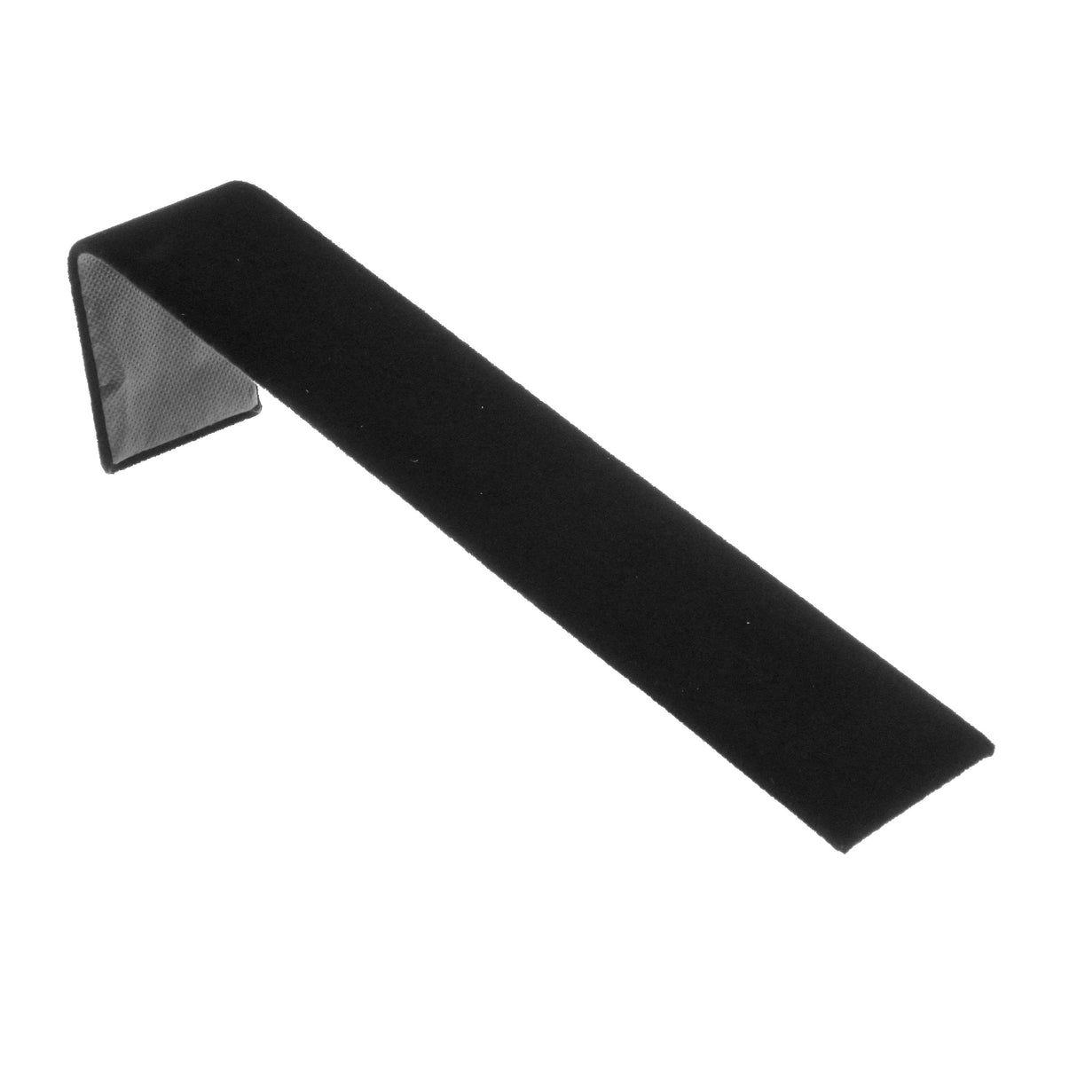 Black Velvet Bracelet / Watch Display Ramp - 8" Long