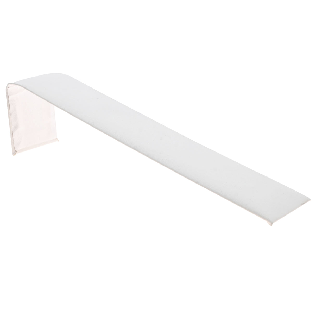 Small White Leatherette Jewelry Bracelet / Watch Display Ramp
