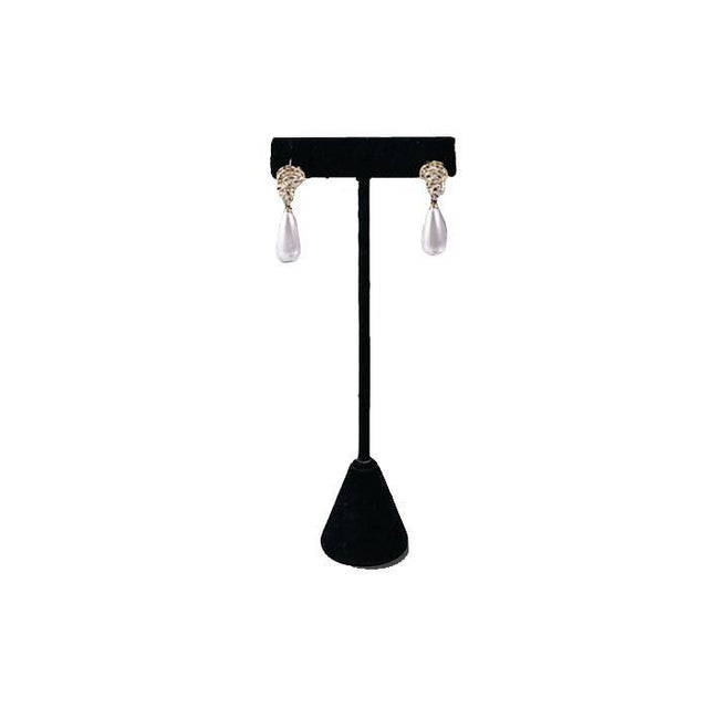 Black Velvet Jewelry Earring T Stand, 5-3/4" Tall