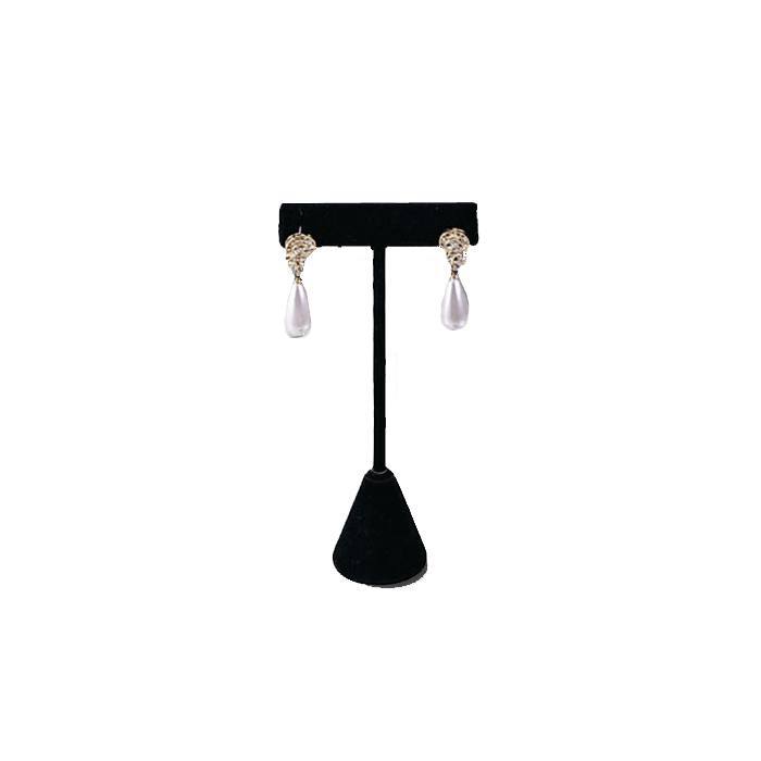 Black Velvet Jewelry Earring T Stand, 4-3/4" Tall