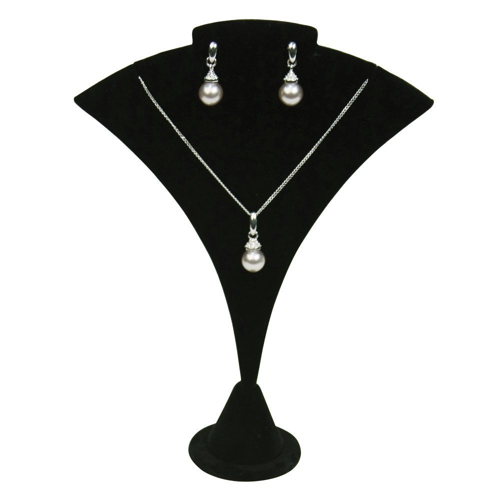 Black Velvet Jewelry Earring or Necklace Display Stand