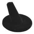 Black Velvet Single Finger Jewelry Ring Display, 1-1/4" Tall