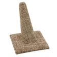 Brown Burlap Jewelry Ring Display Finger, 2-3/8" Tall