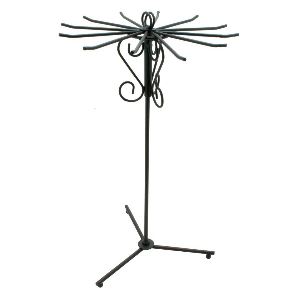 Black Metal Rotating Jewelry Necklace / Chain Display Stand