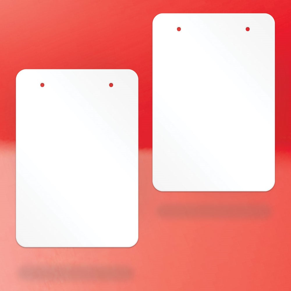 Matte White Earring Card 2-3/4" x 4"