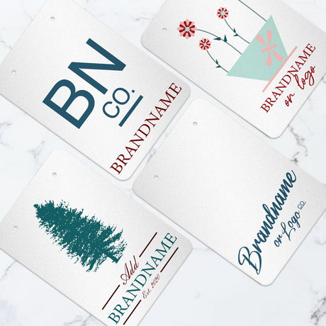 Shimmer White Earring Card 2-3/4" x 4"