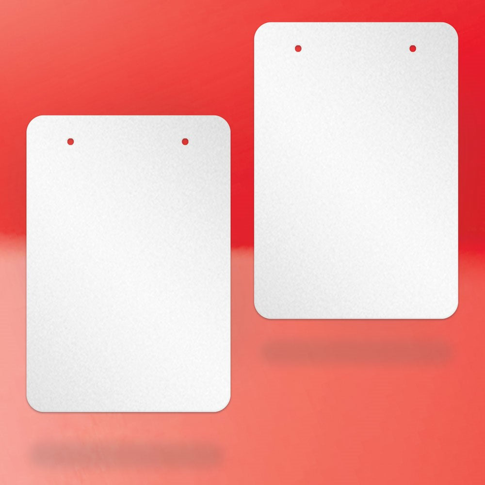 Shimmer White Earring Card 2-3/4" x 4"