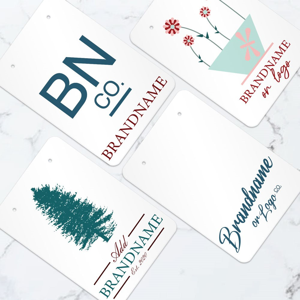 Gloss White Earring Card 2-3/4" x 4"