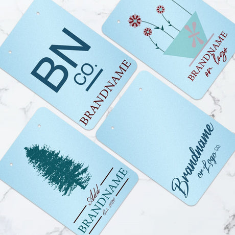 Shimmer Blue Earring Card 2-3/4" x 4"