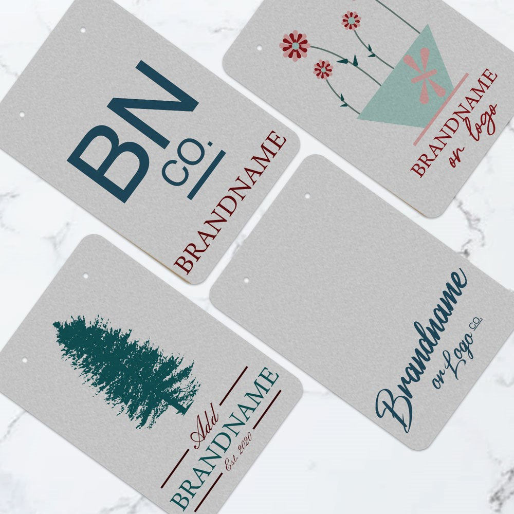 Matte Grey Earring Card 2-3/4" x 4"