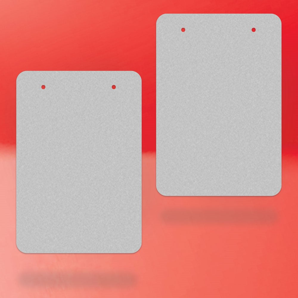 Matte Grey Earring Card 2-3/4" x 4"