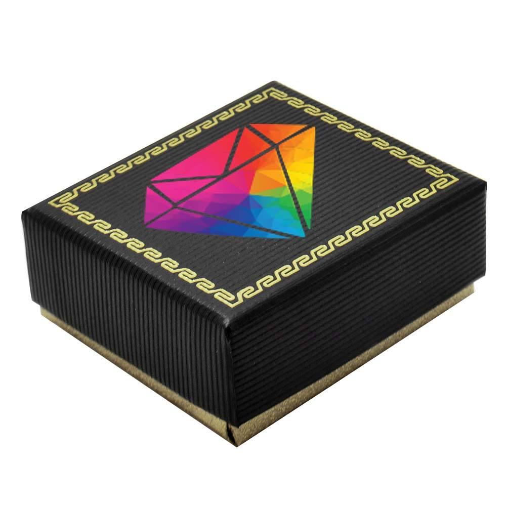 Small Black and Gold Jewelry Earring / Pendant Gift Boxes