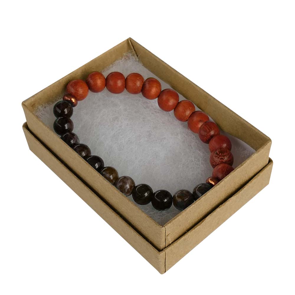 Premium Brown Kraft Paper Cotton Filled Jewelry Gift Boxes #32