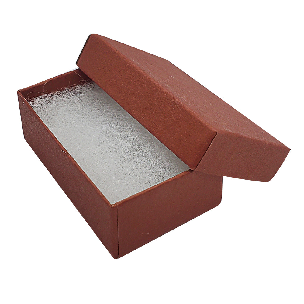 Premium Brick Red Cotton Filled Jewelry Gift Boxes #32