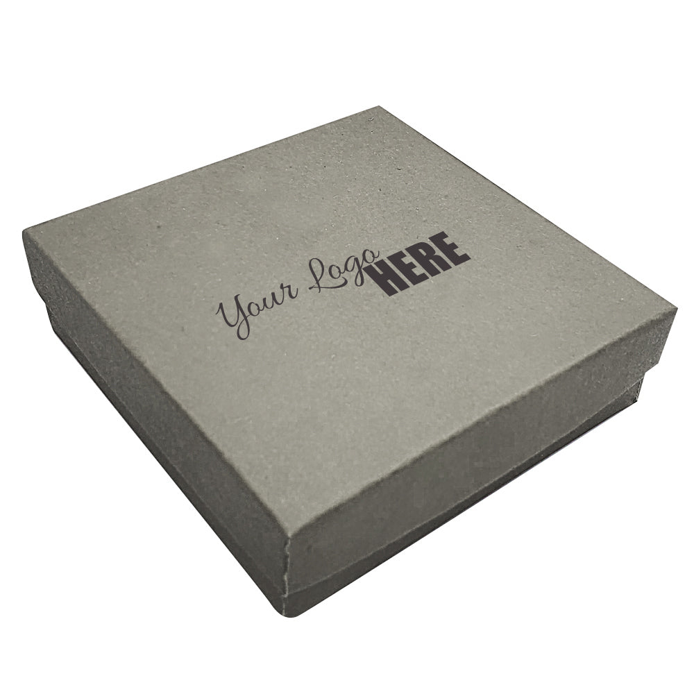 Premium Slate Grey Cotton Filled Jewelry Gift Boxes #33