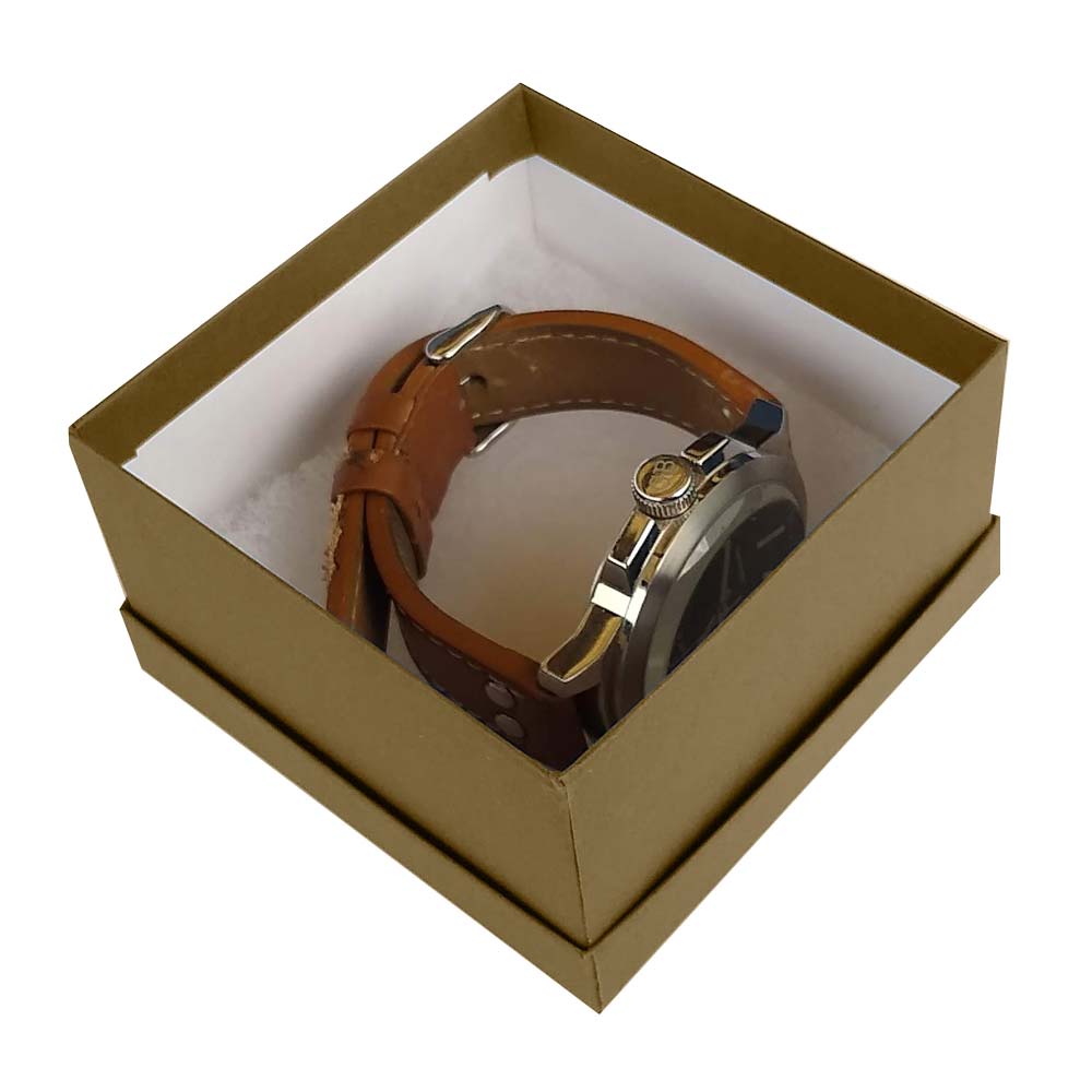 Premium Brown Kraft Paper Cotton Filled Jewelry Gift Boxes #34