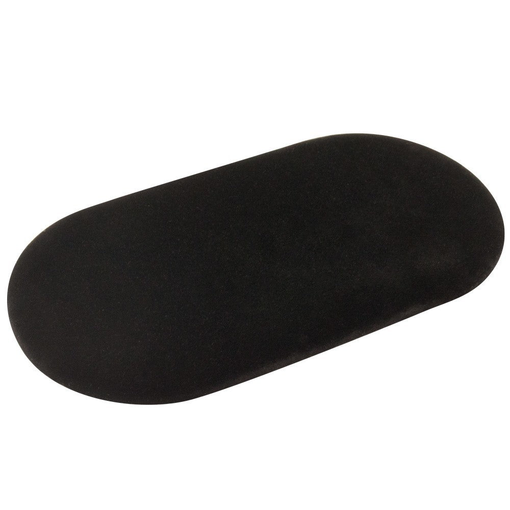 Black Velvet Oval Jewelry Presentation Display Pad, 3" x 6"